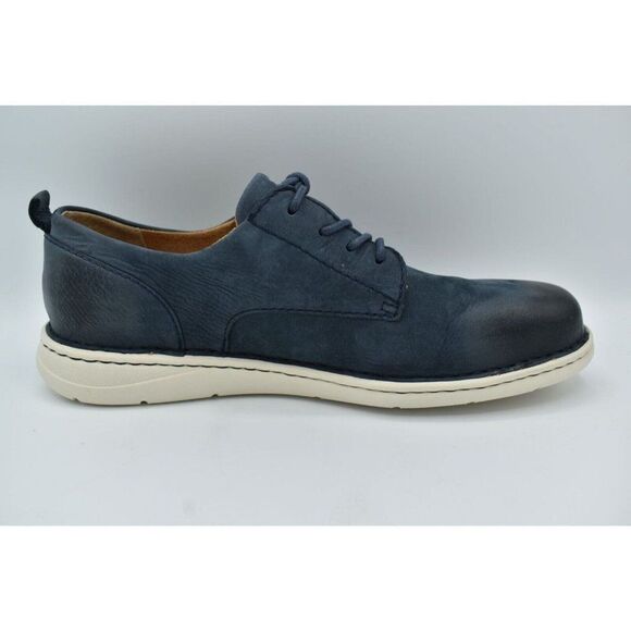 Born Mens Size 9.5 Todd Navy Blue Nubuck Plain Toe Derby Casual Shoes main image 11
